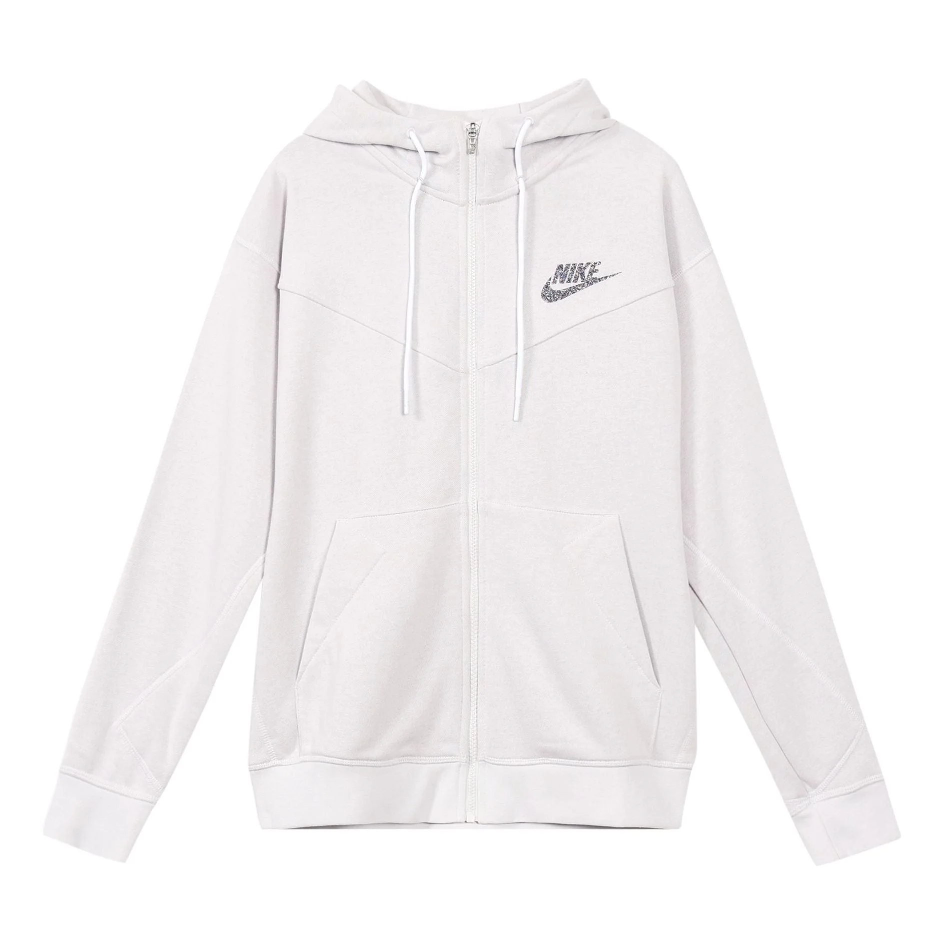 Nike Sportswear Logo Zipper Gray White Graywhite CW0305-910 - 1