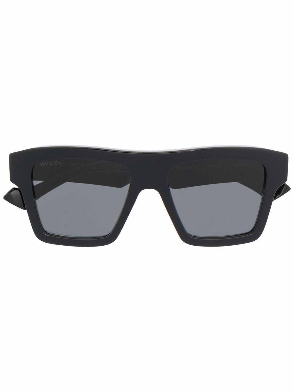 square-frame tinted sunglasses - 1