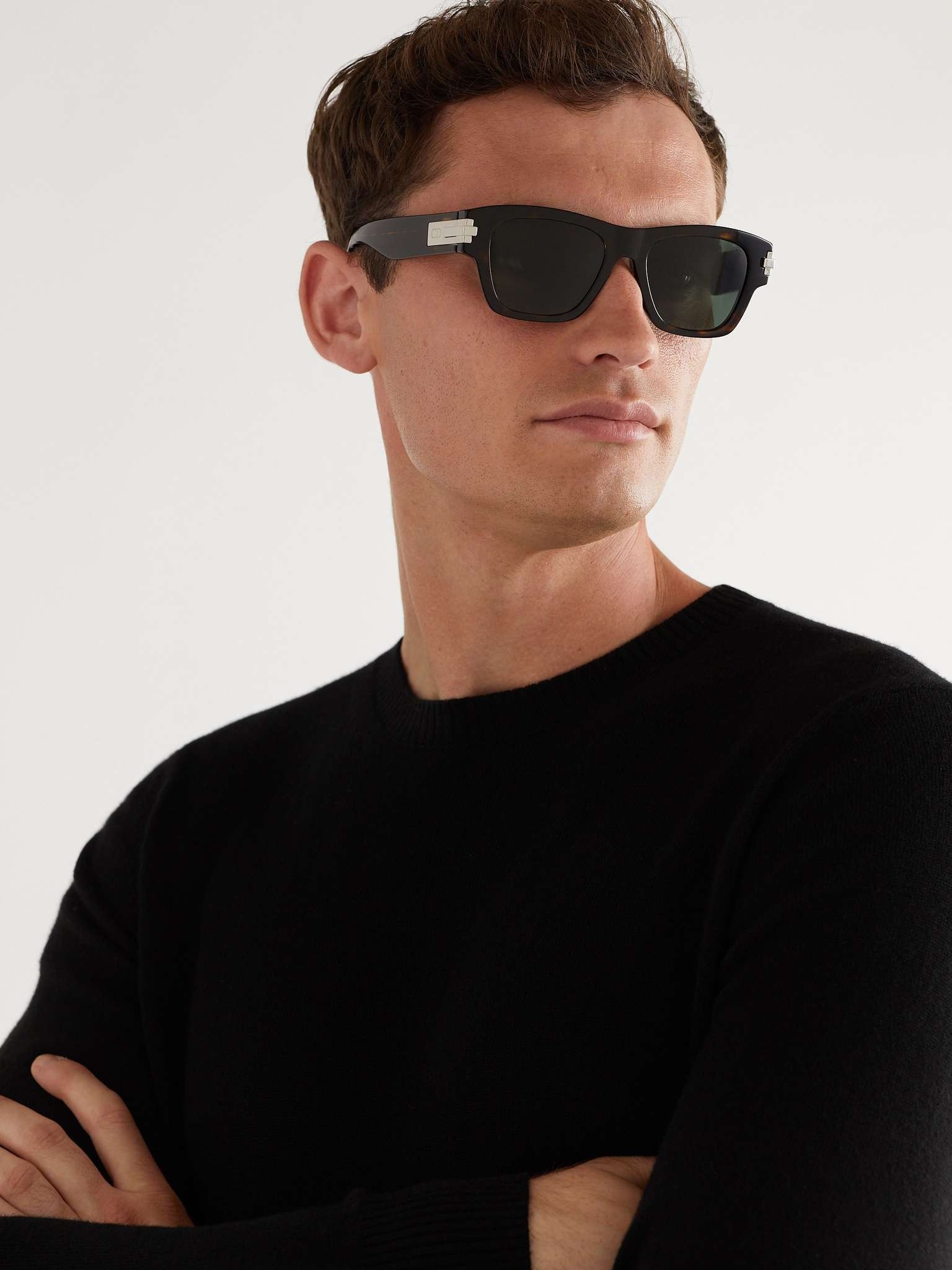 DiorBlackSuit XL S2U Square-Frame Tortoiseshell Acetate Sunglasses - 2