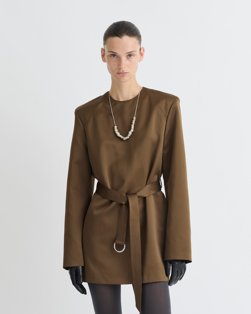 Nanushka Structured Satin Mini Dress outlook