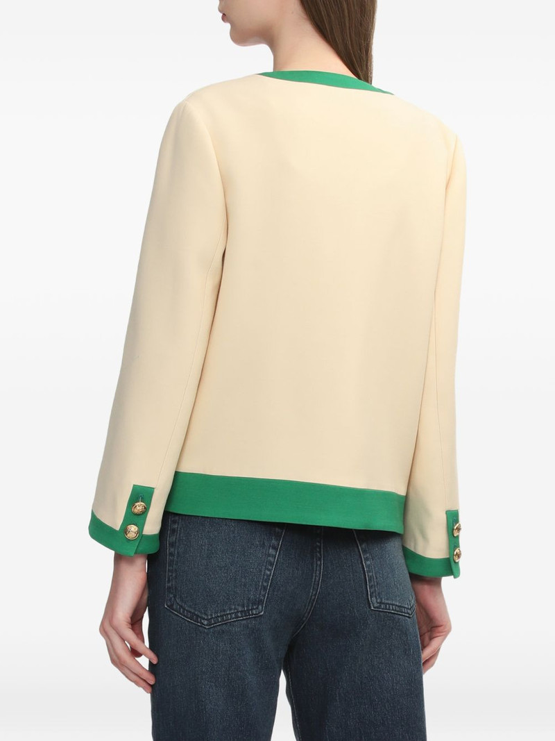 V-neck embroidered jacket 4