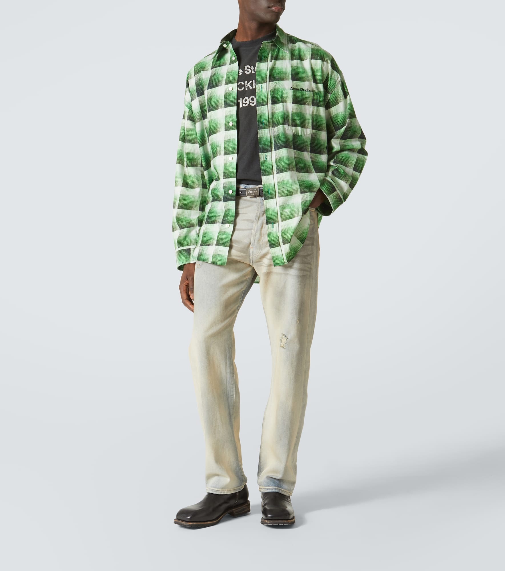 Mid-rise straight jeans - 2
