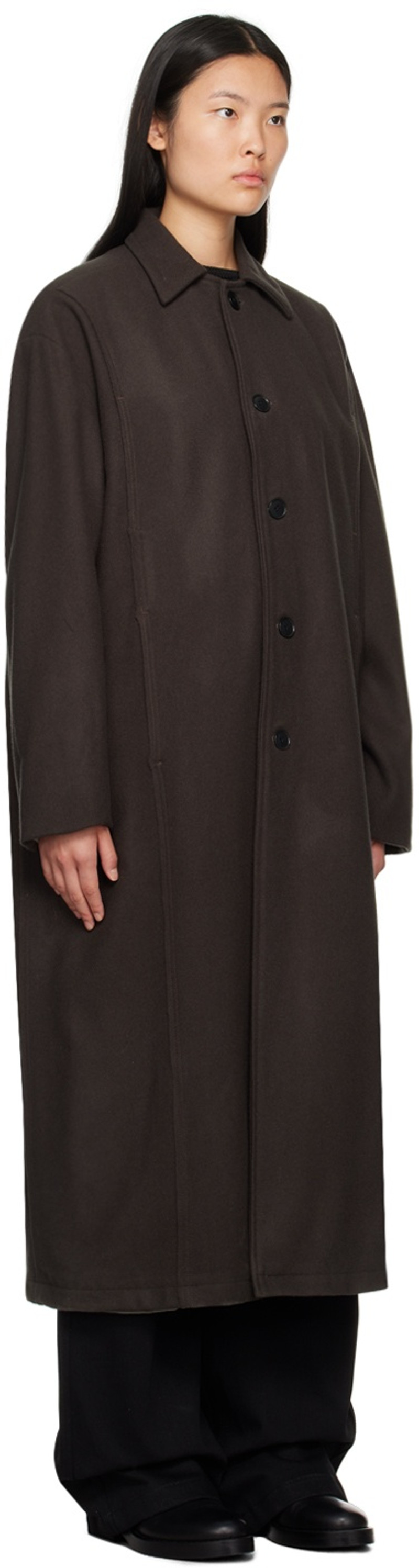 AIREI Gray Seam Pocket Coat outlook