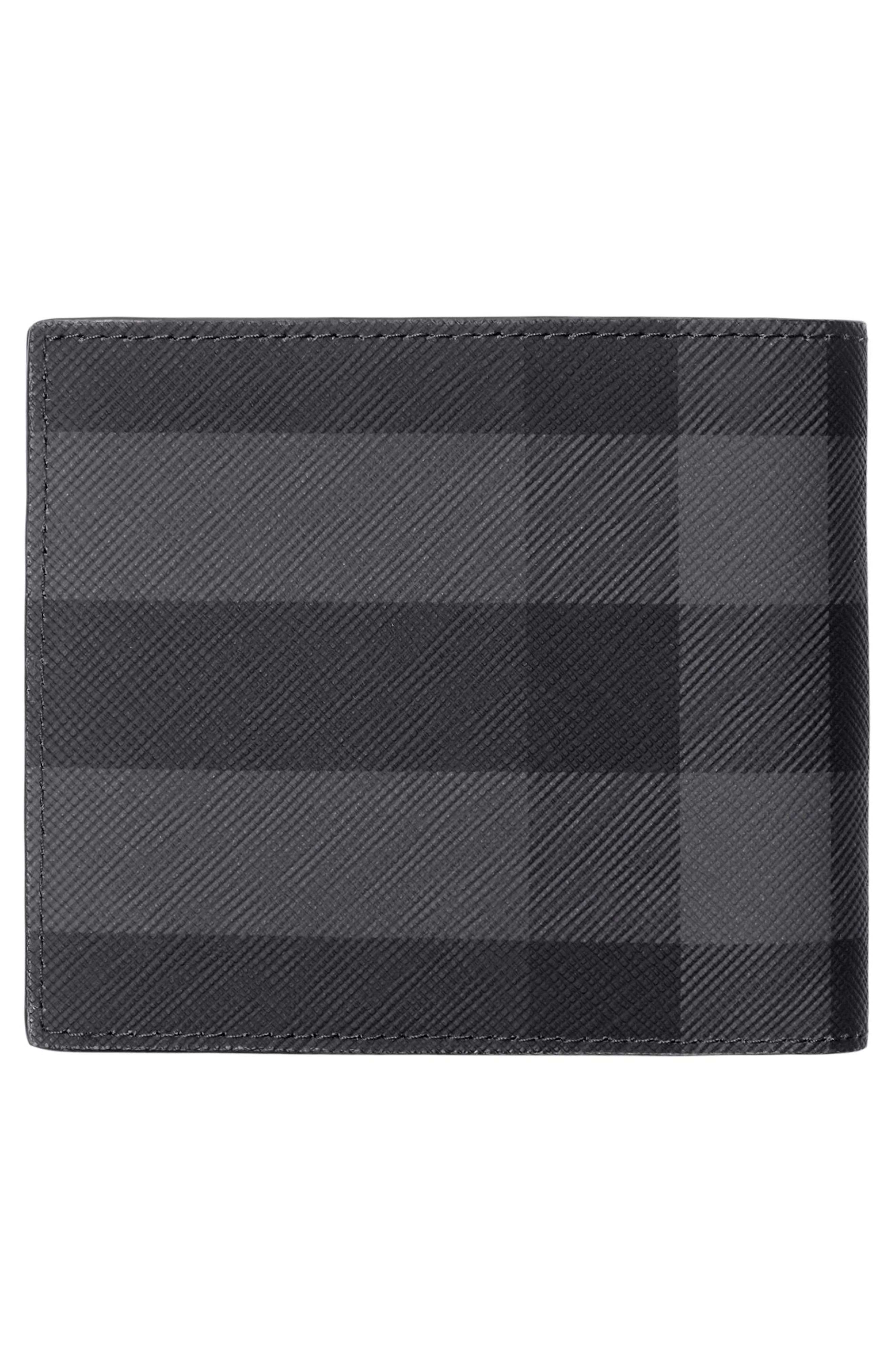 Check Coated Canvas Bifold Wallet - 3