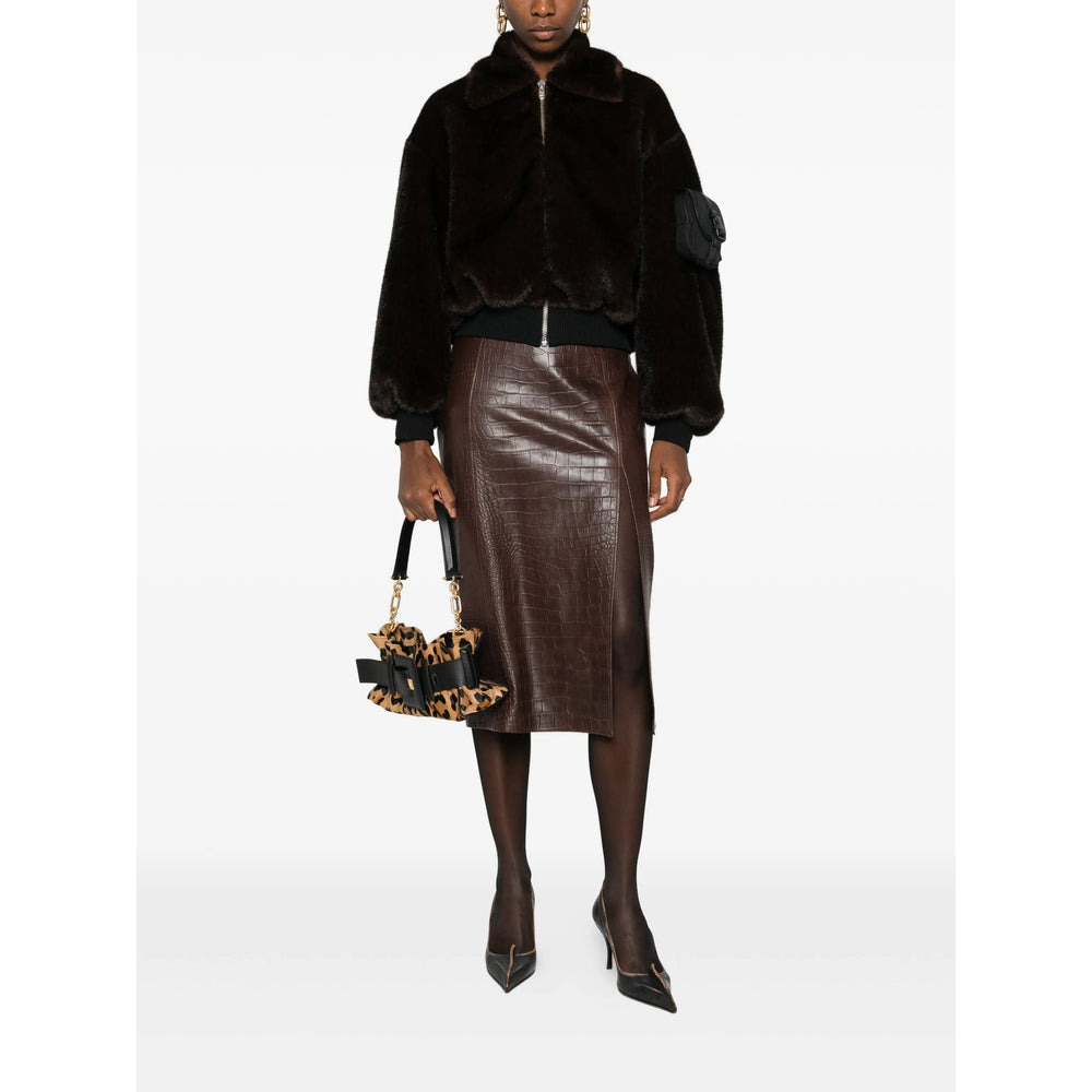 Coperni Brown Jackets - Faux Fur & Shearling Jackets Women - 4