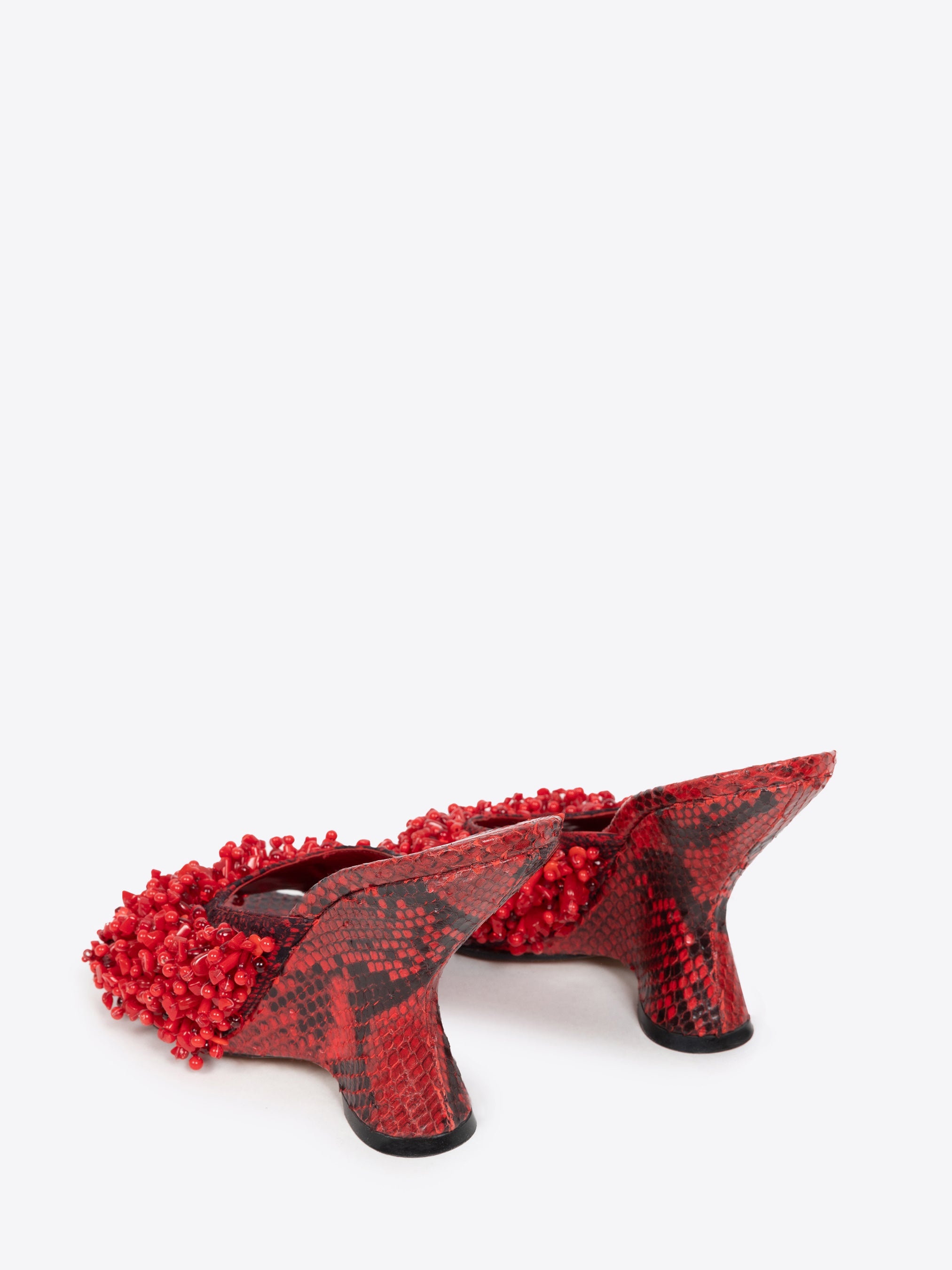 OPEN-TOE EMBELLISHED MULES - 4