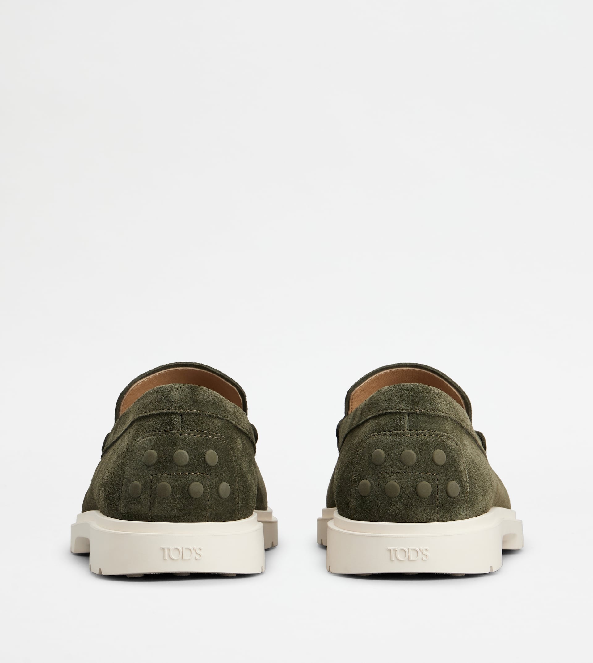 SLIPPER LOAFERS IN SUEDE - GREEN - 3