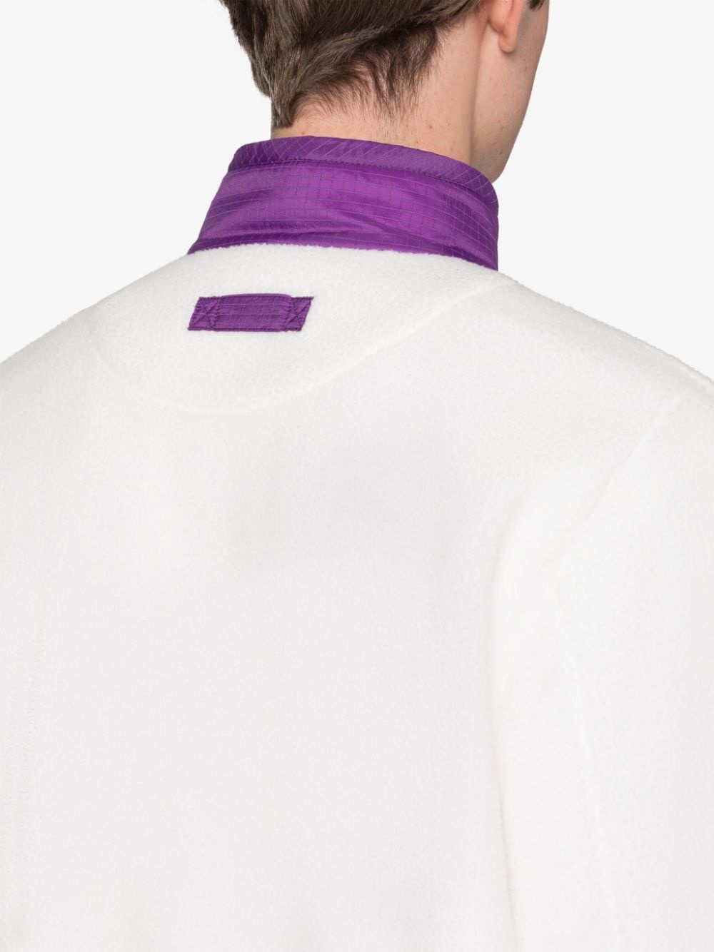 PURPLE & WHITE ZIP-UP FLEECE JACKET - 6
