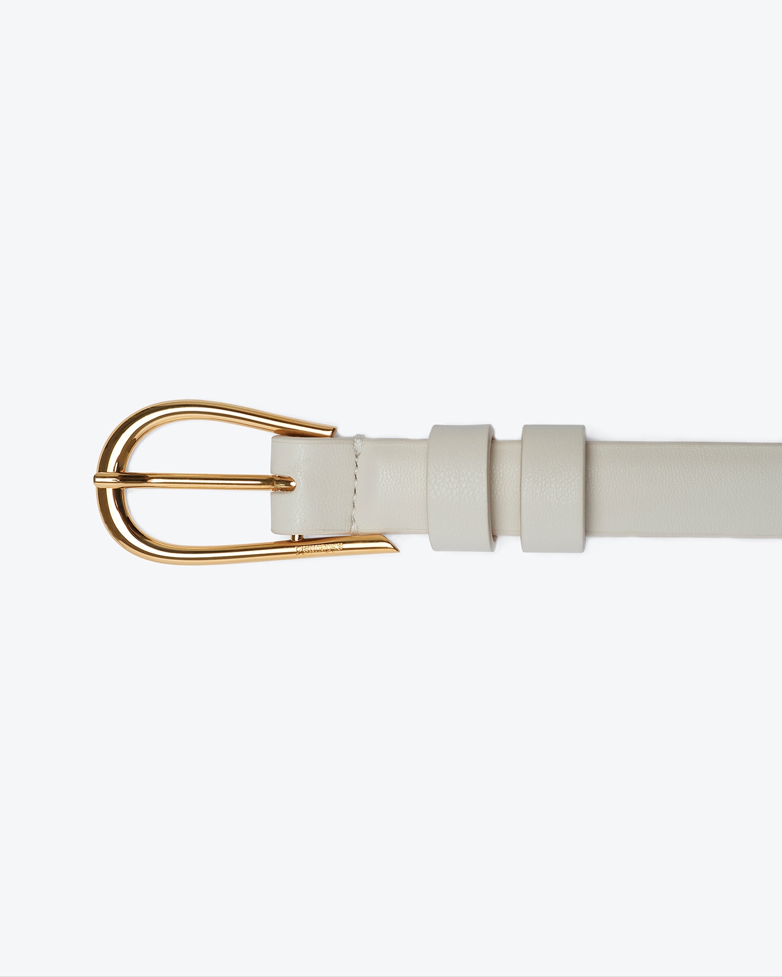 SELENE - Alt-nappa belt - Off-white - 2