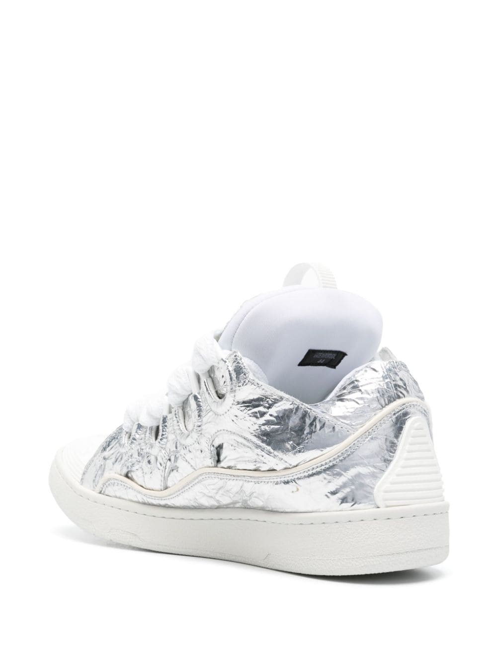 Curb crinkled metallic sneakers - 3