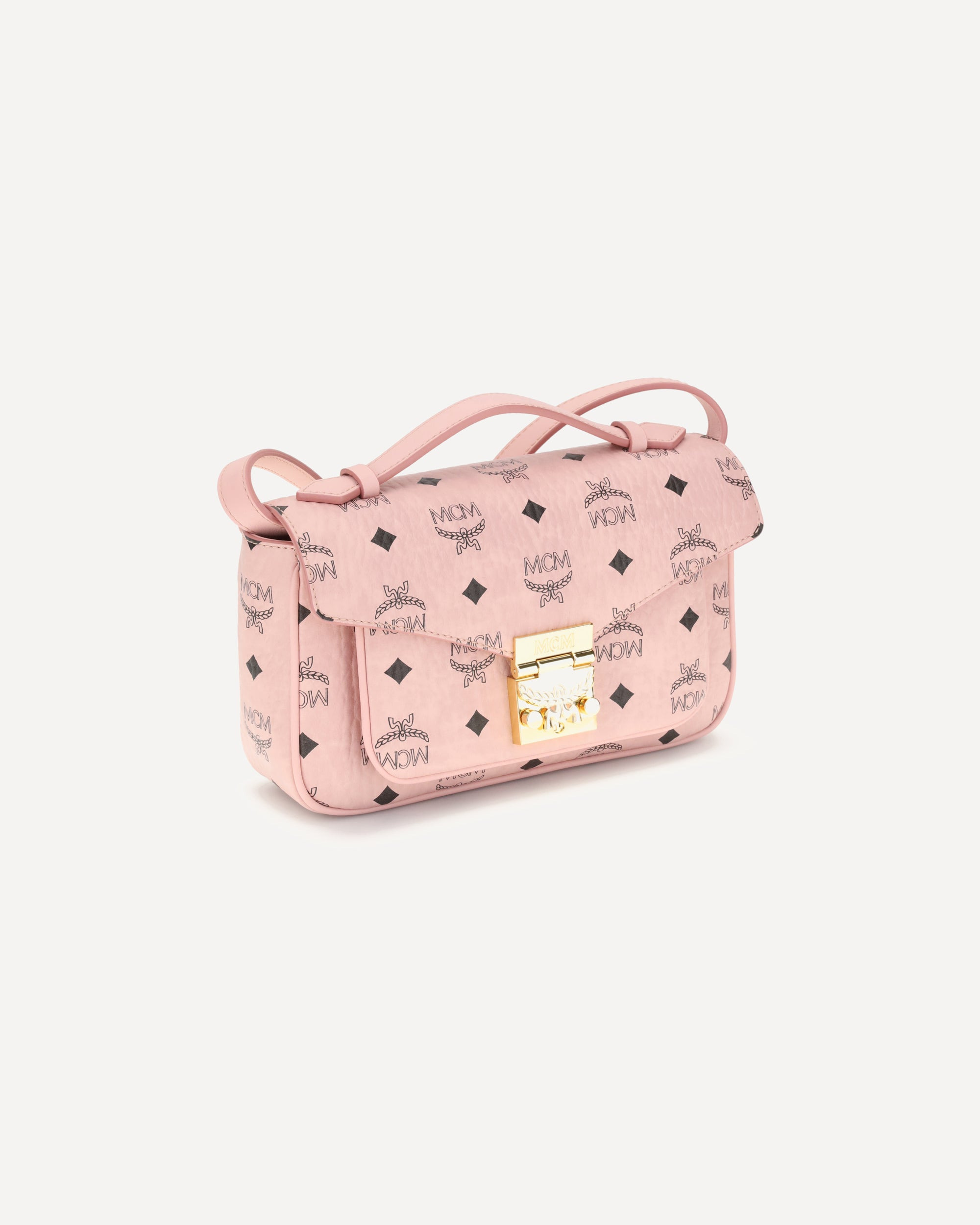 Handbag in printed faux leather - 1