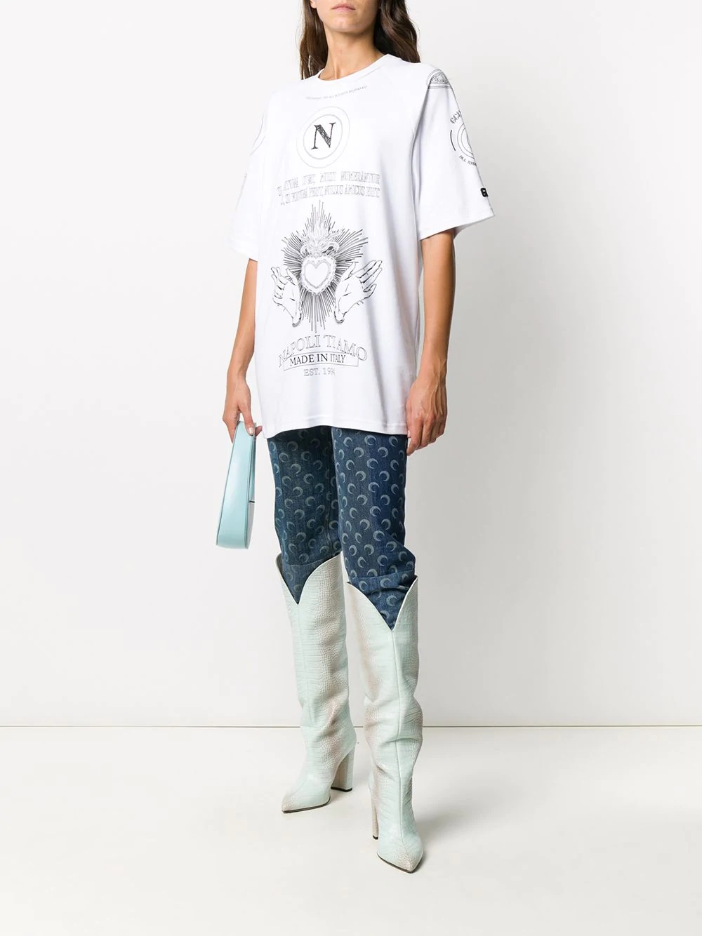 oversized graphic print T-shirt - 3