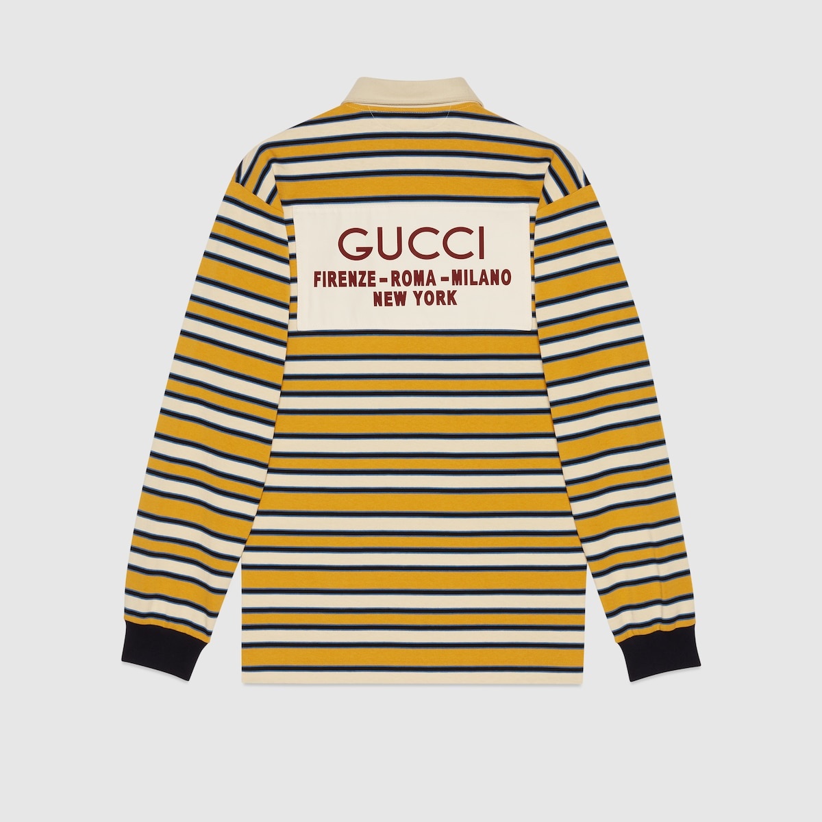 Striped polo shirt with patch - 8