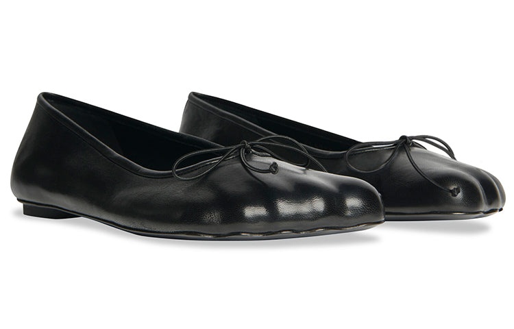 (WMNS) Balenciaga Anatomic Ballerina Shoes 'Black Shiny Soft Sheepskin' 714260WBCW01000 - 3
