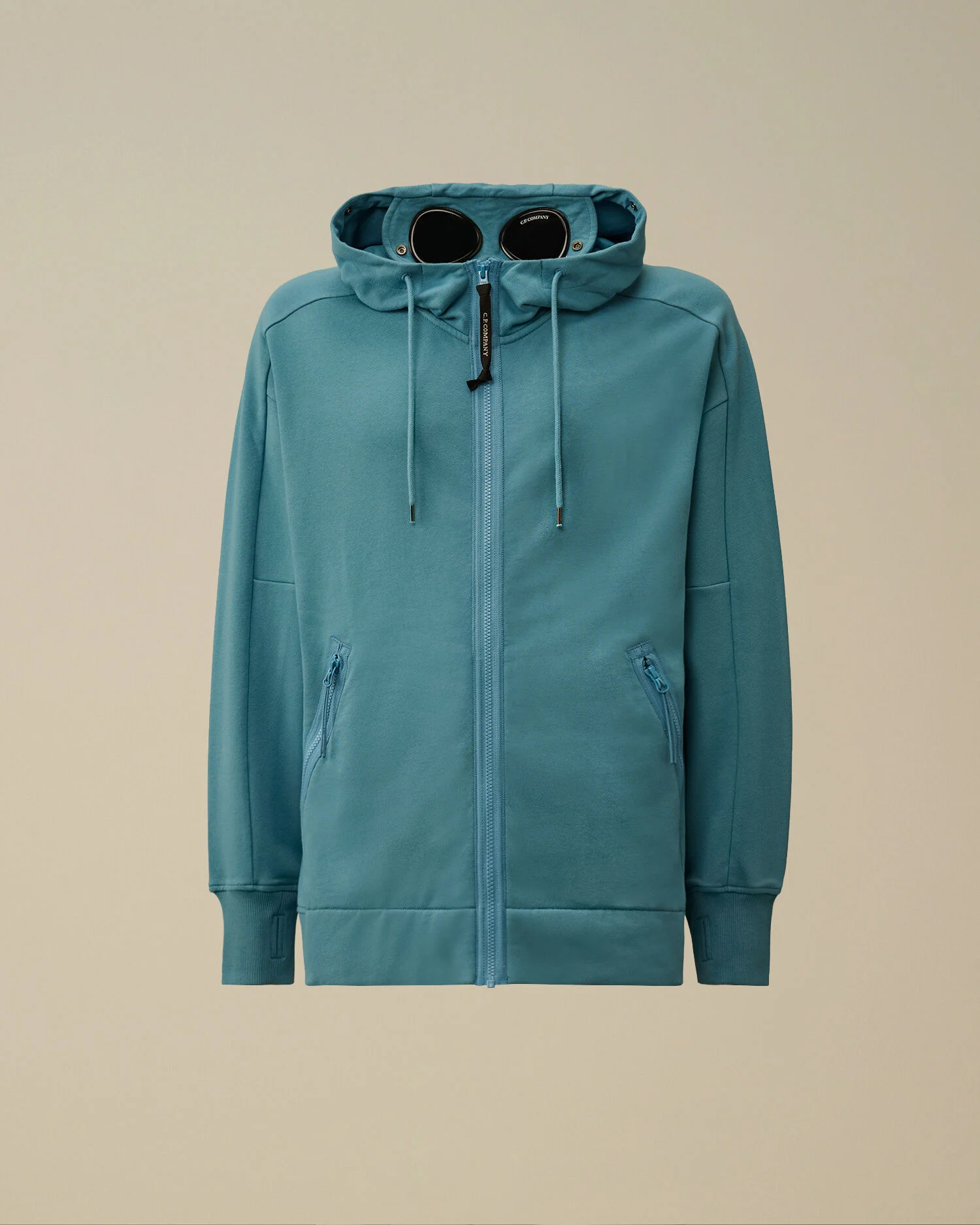 Diagonal Raised Fleece Goggle Sweatshirt - 1