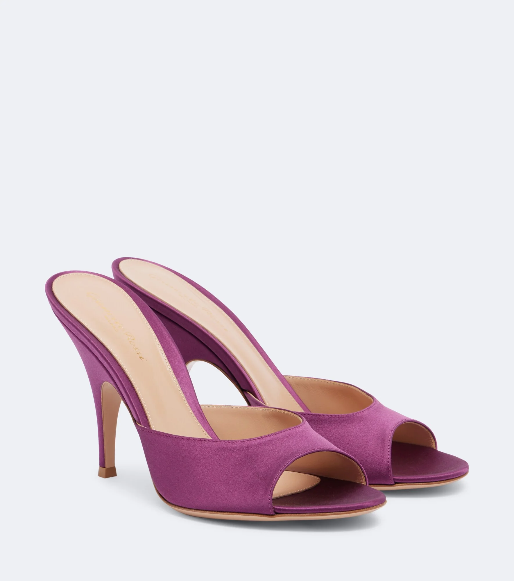Sofia satin mules - 1