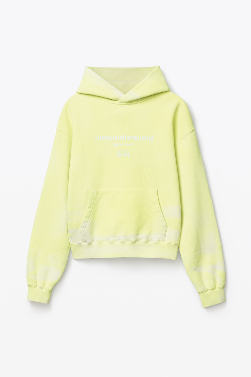GARMENT DYED HOODIE IN TERRY 1