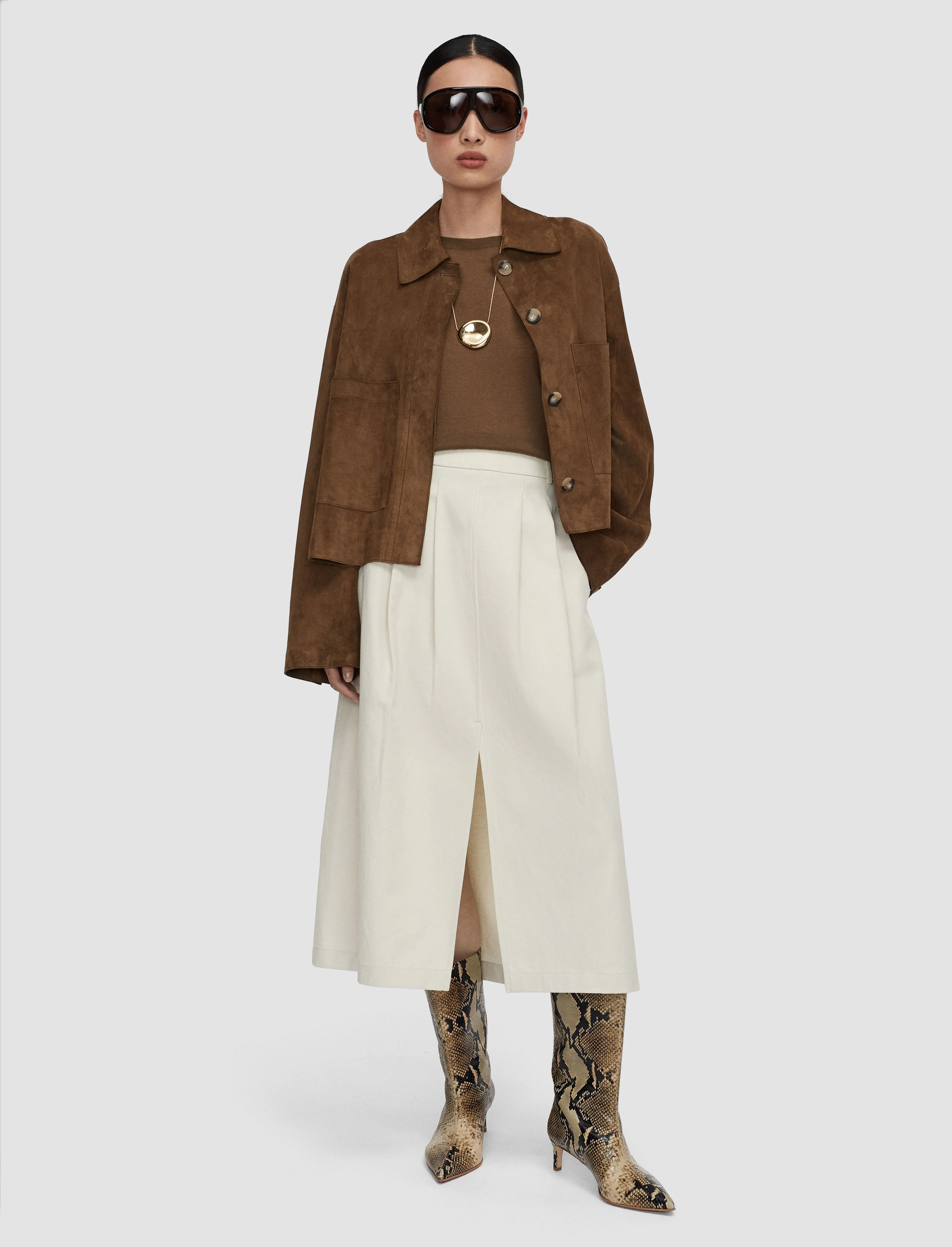 Kharis Cotton Twill Skirt - 1