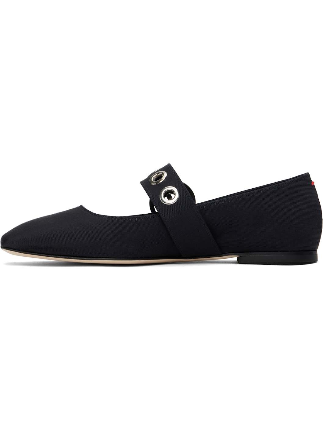 Navy Uma Eyelet Ballerina Flats - 3