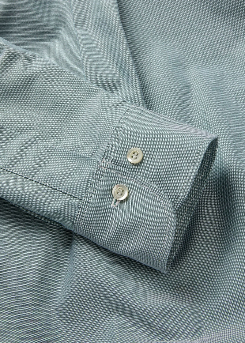 Men's Jakes Shirts Oxford Shirt Pale Green 4