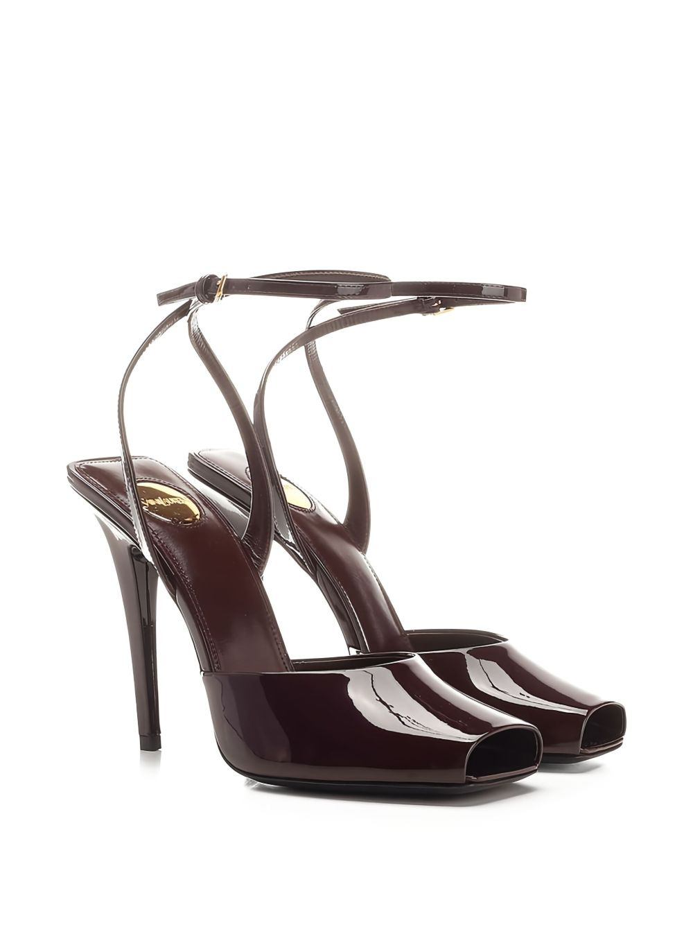 110mm La Scandale patent-leather sandals - 2