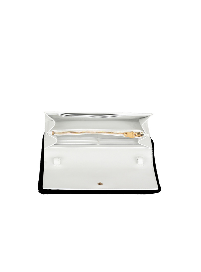 Balmain Debossed leather chain 1945 wallet with Balmain monogram outlook