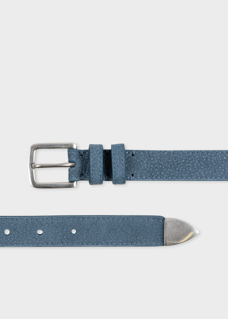 Grained Nubuck Leather Belt 1