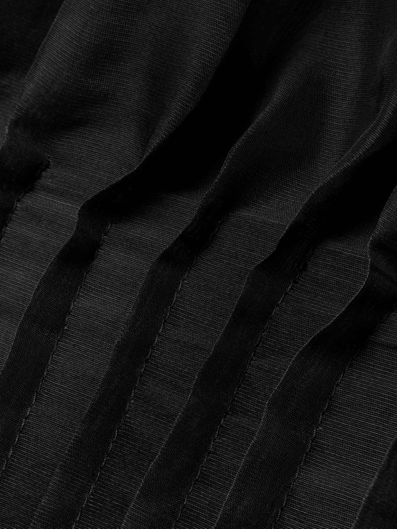 Wes pintucked 실크 organza maxi 드레스 4