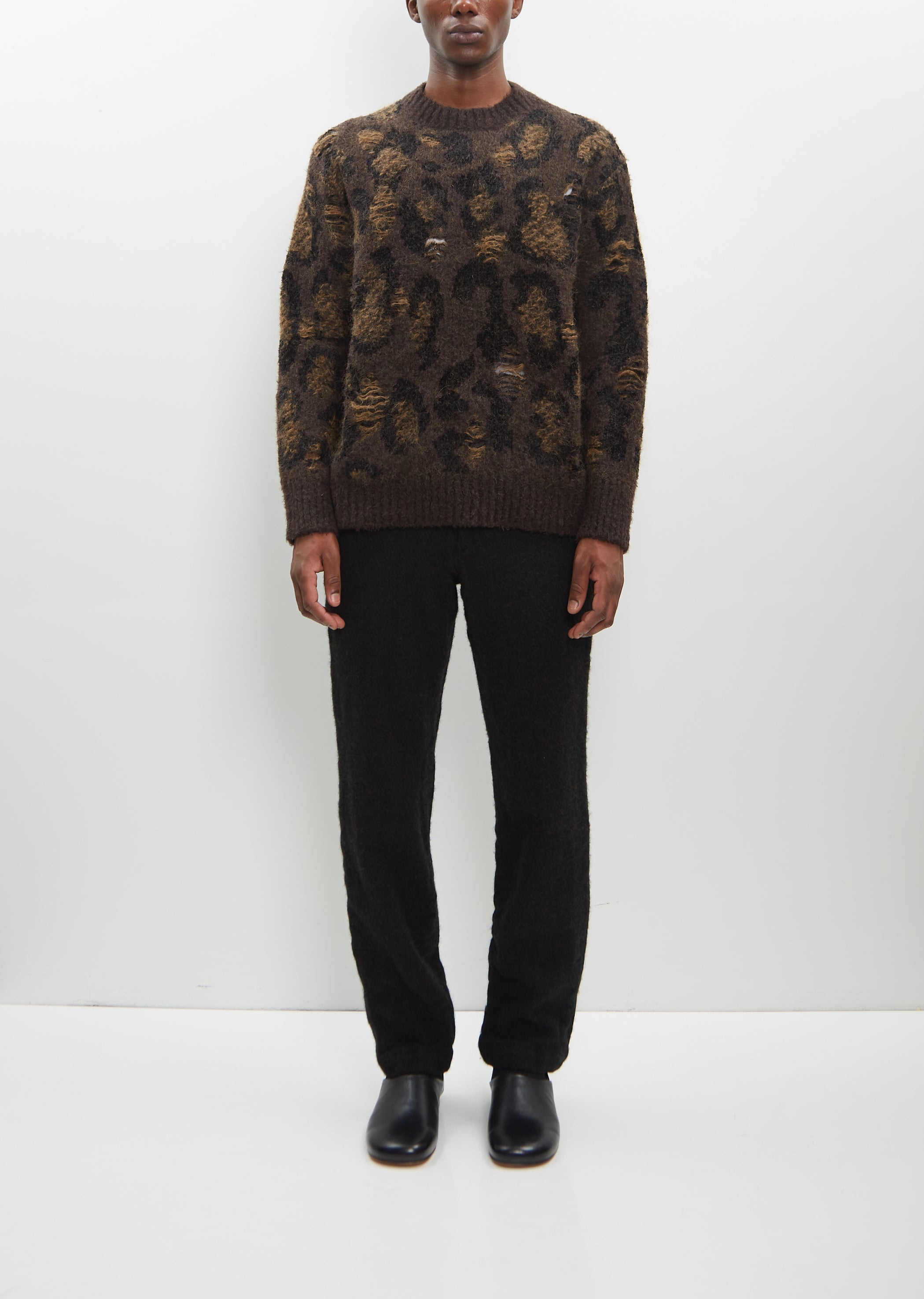 Leopard Jacquard Sweater - 5