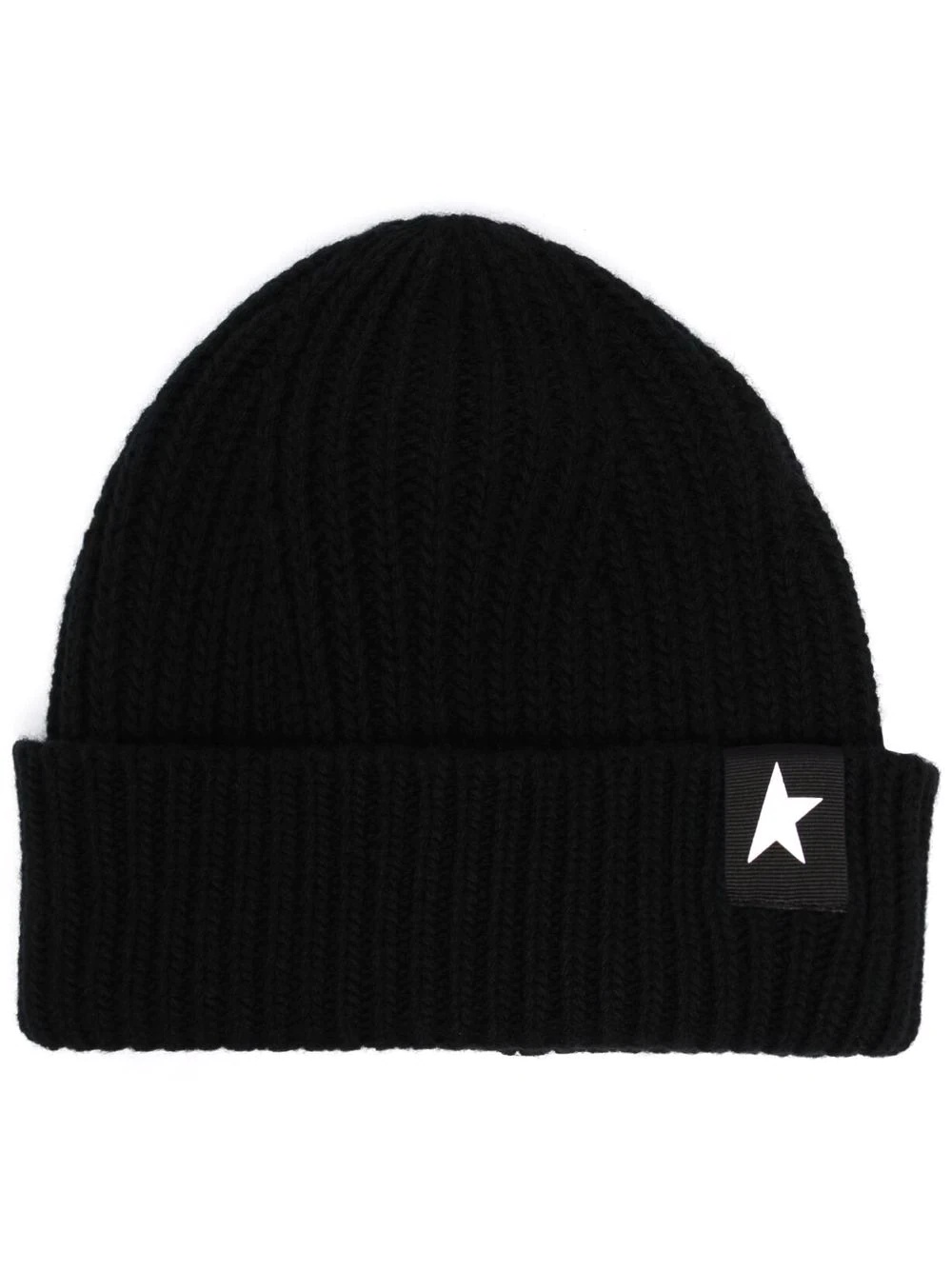 star patch ribbed beanie - 1