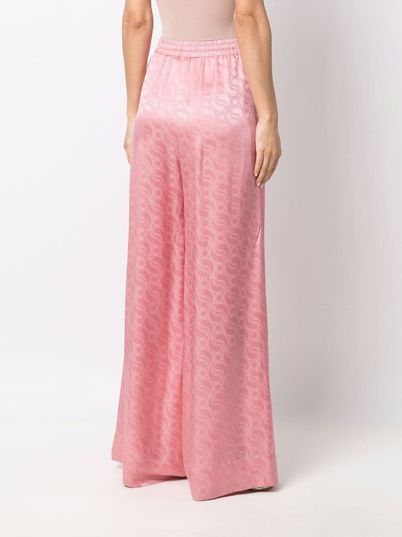 logo-print palazzo trousers 4