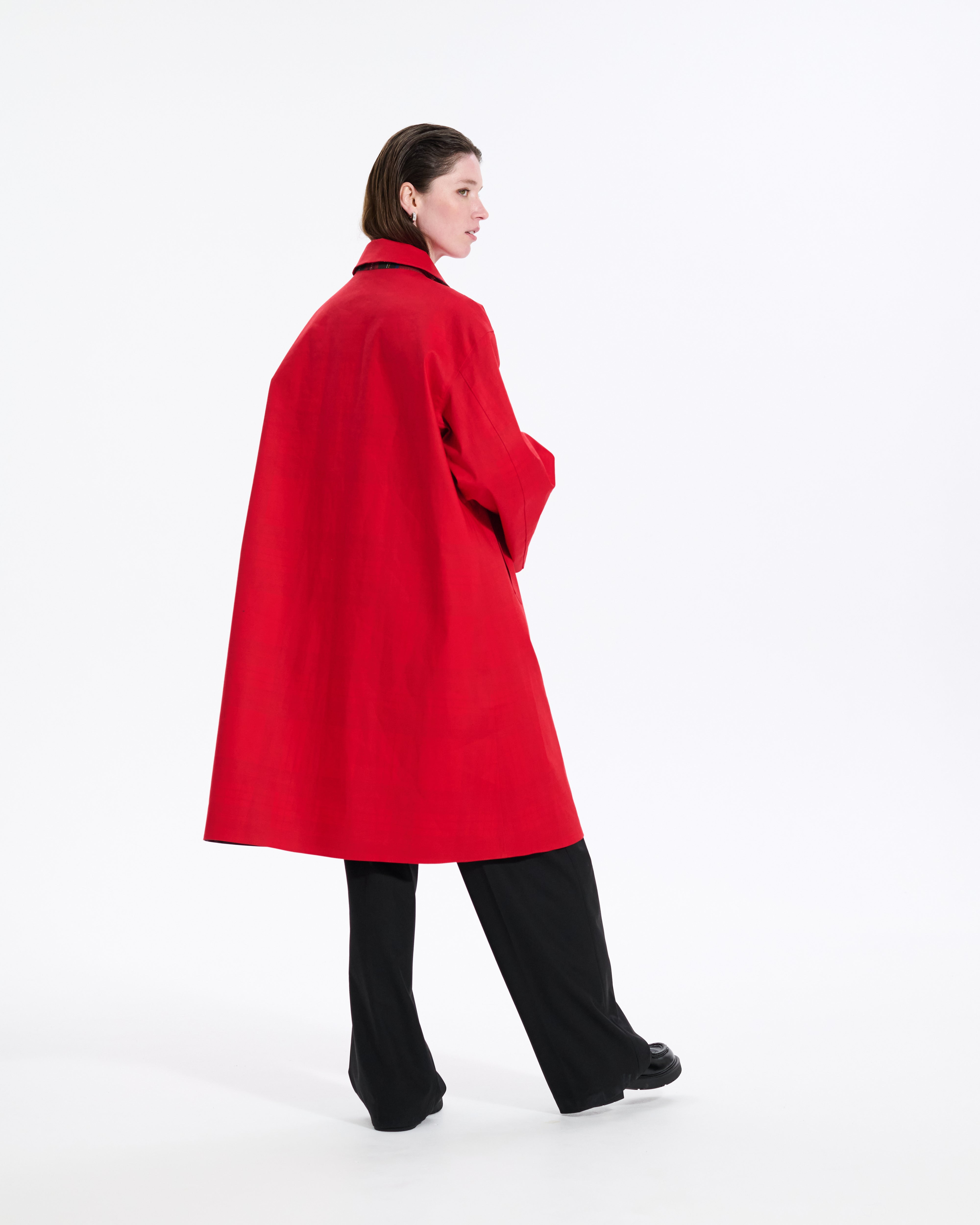Maree Reversible Rubberised Coat - 3