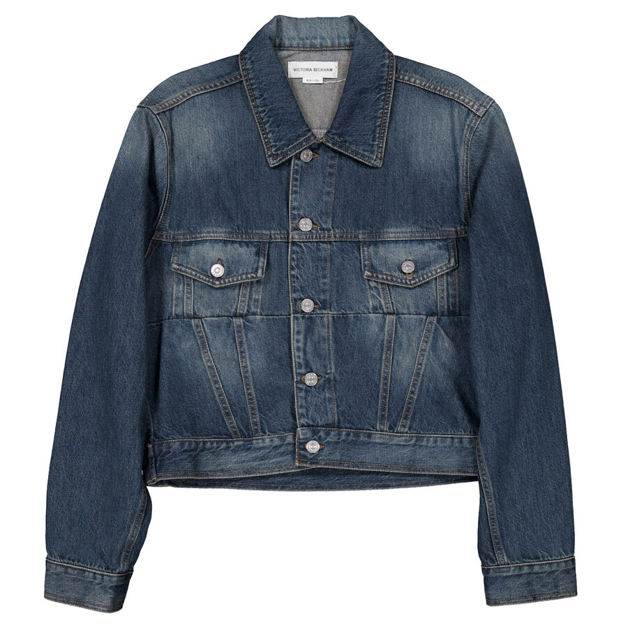 Victoria Beckham Cropped Denim Jacket - 5