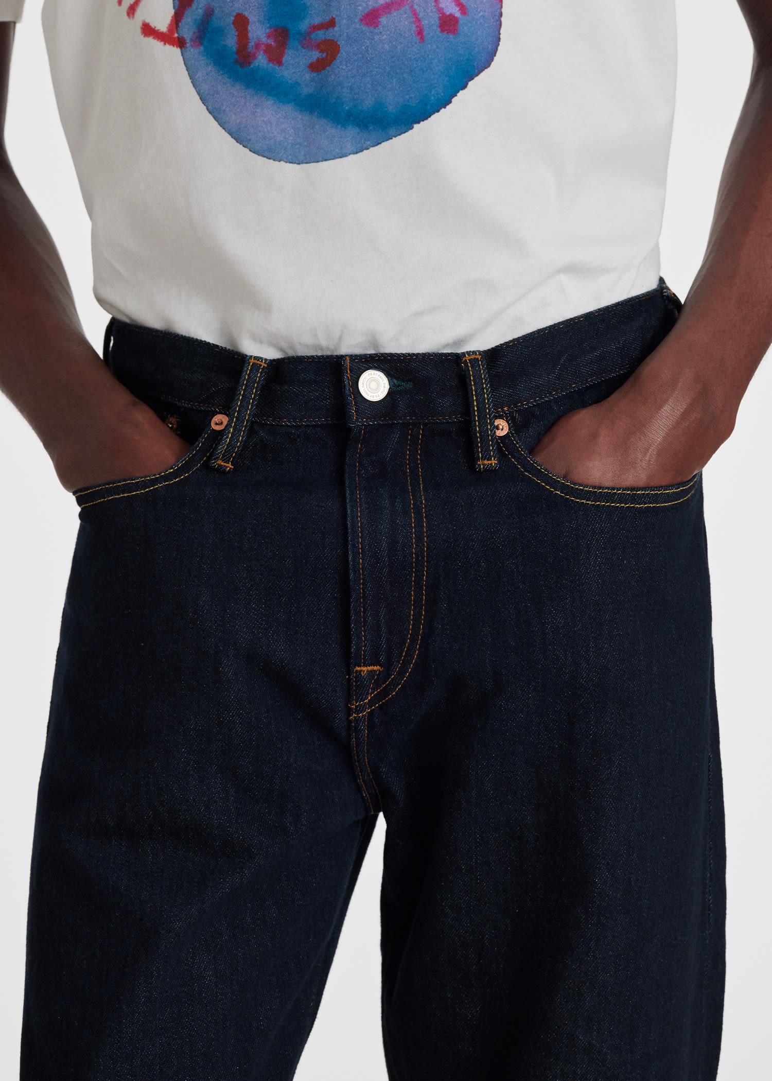 Tapered-Fit 'Organic Authentic Twill' Jeans - 6