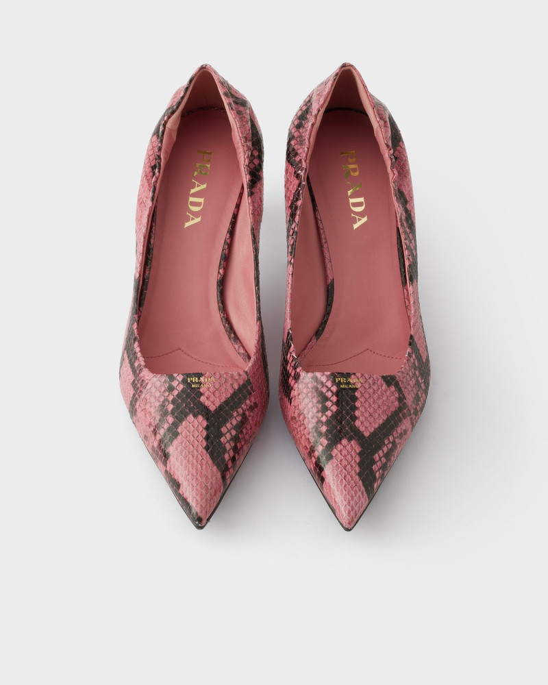 Printed Ayers leather pumps 4