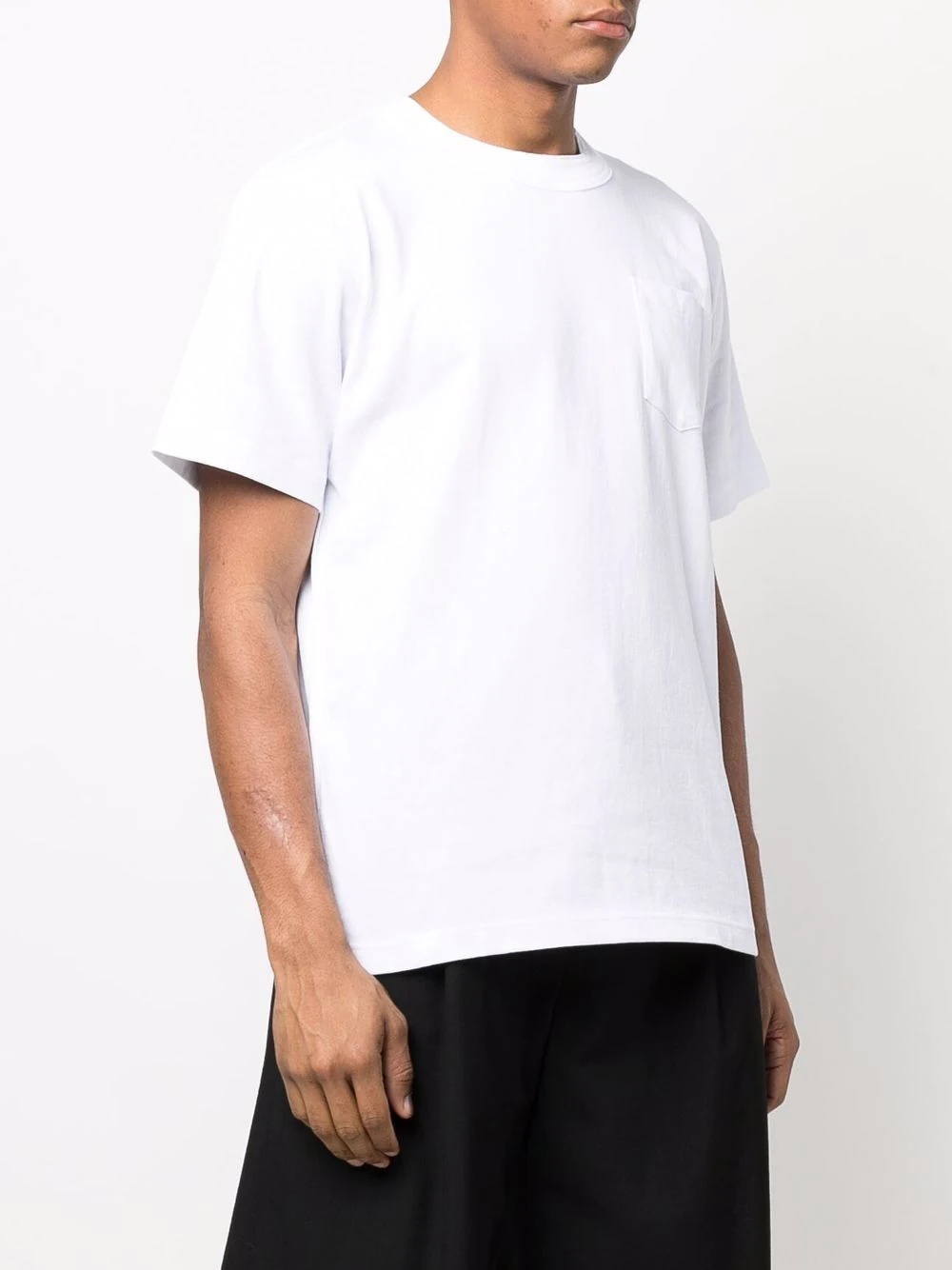 zip-detailed cotton T-shirt - 3