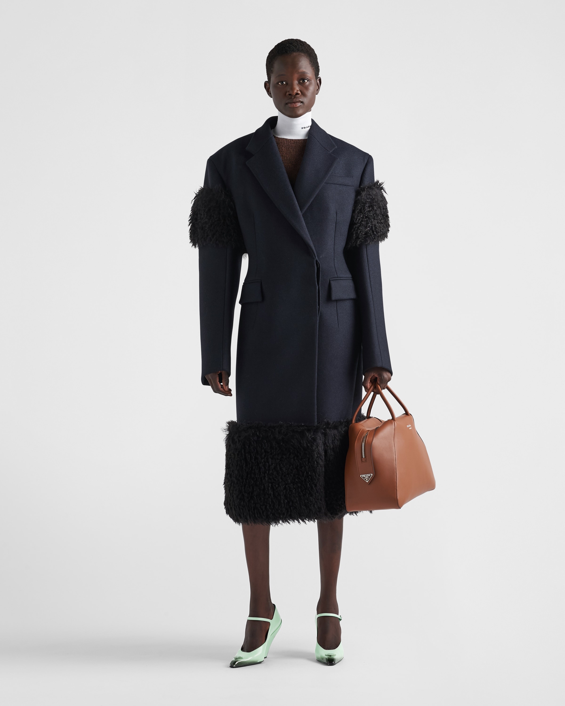 Double-breasted cloth and aspen coat - 2