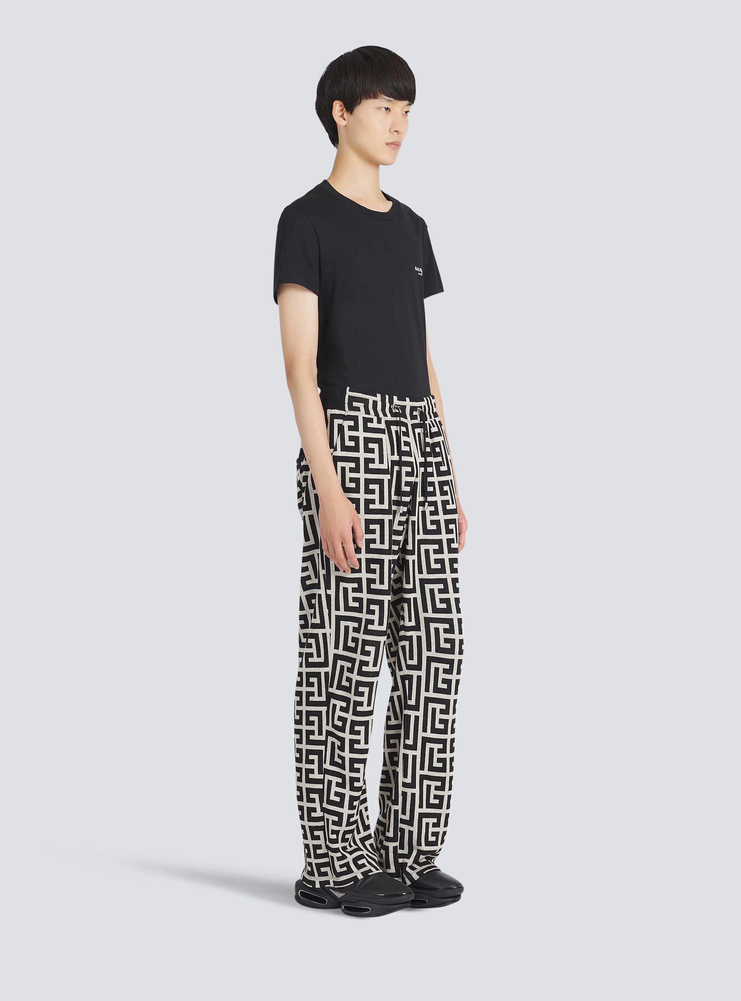 Wide jacquard Balmain monogram pyjama pants - 5