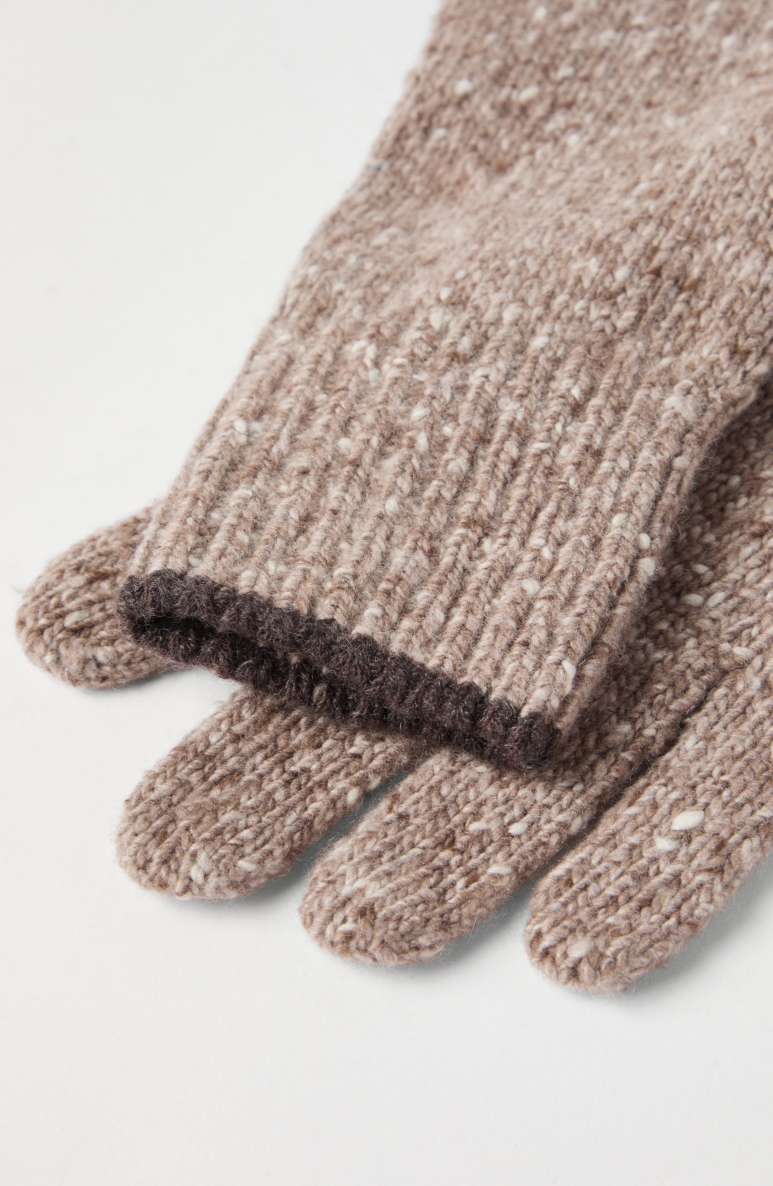 Brunello Cucinelli Knit gloves in Hazelnut at Nordstrom - 3