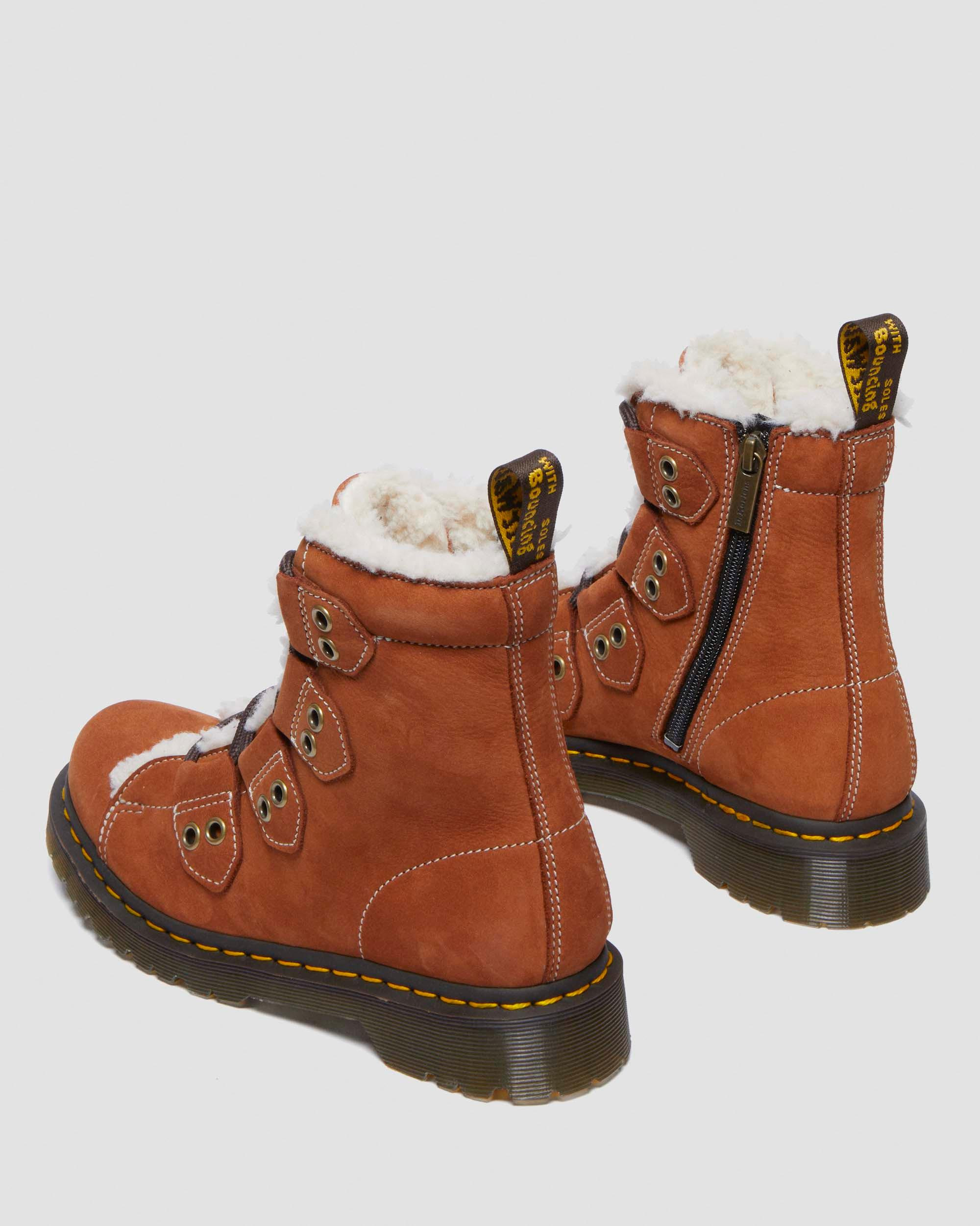 Women's 1460 Lace to Toe Fur Lined Buttersoft Lace Up Boots - 9