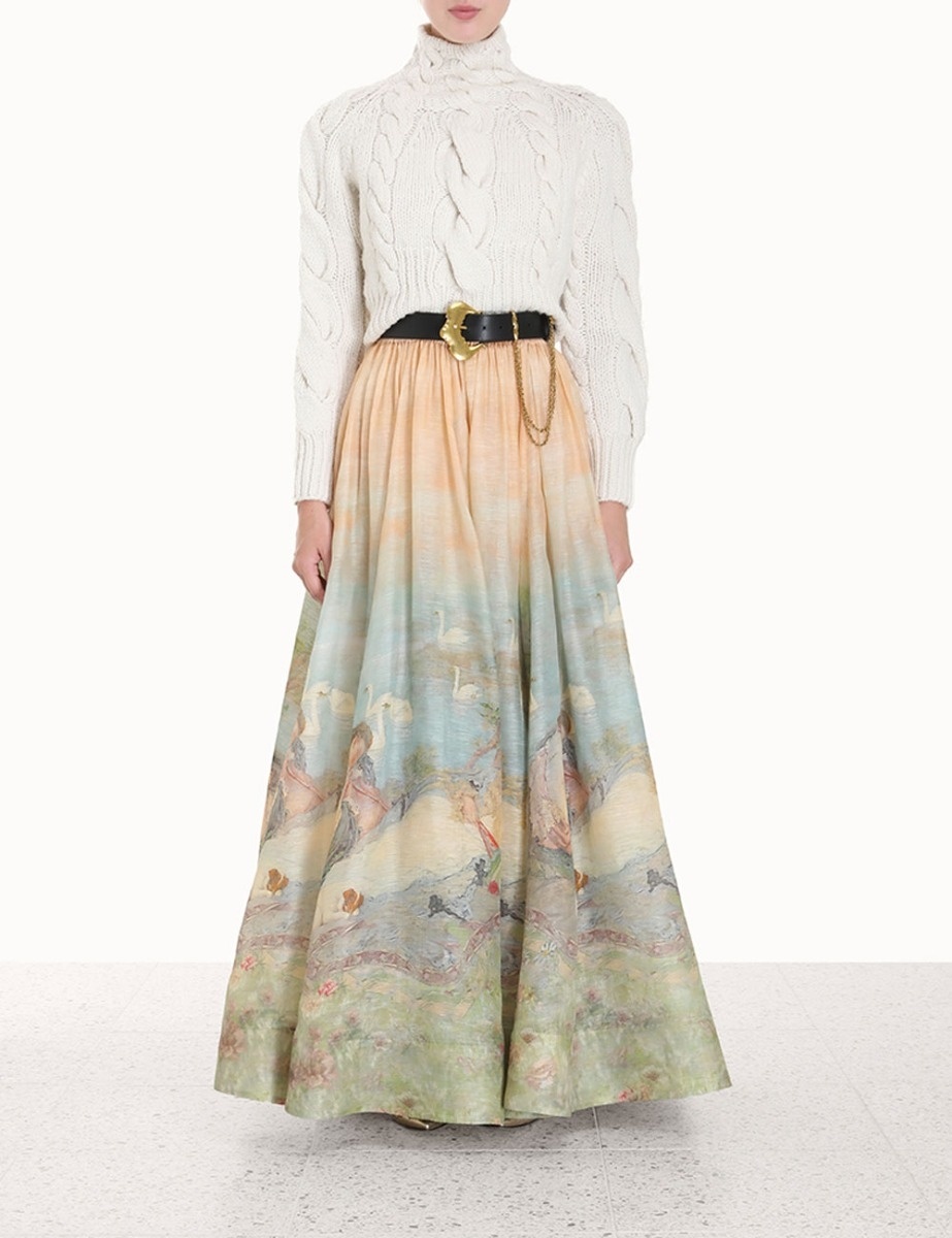 LUMINOSITY RUCHED MAXI SKIRT - 2