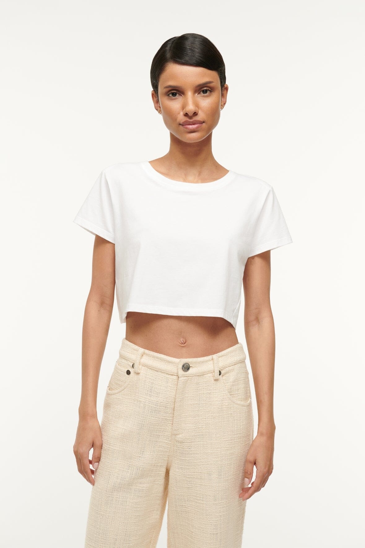 STAUD DEAN T-SHIRT WHITE - 2