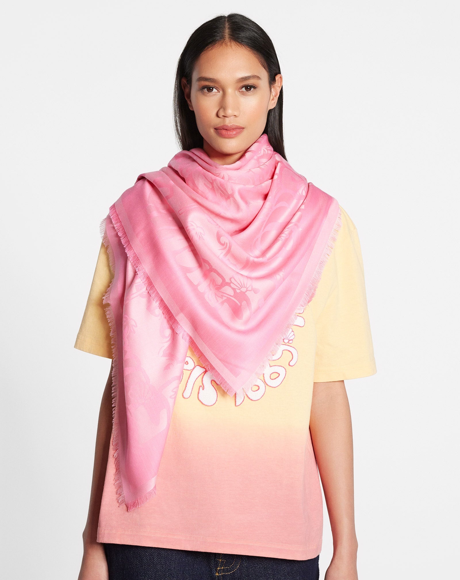 LANVIN SUMMER WAVE PRINTED PASHMINA - 4