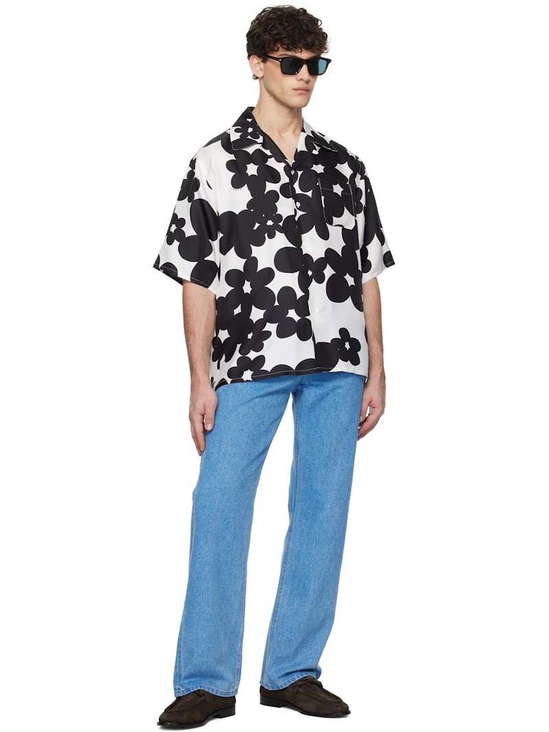 Marni Black & White Dillies Print Shirt outlook