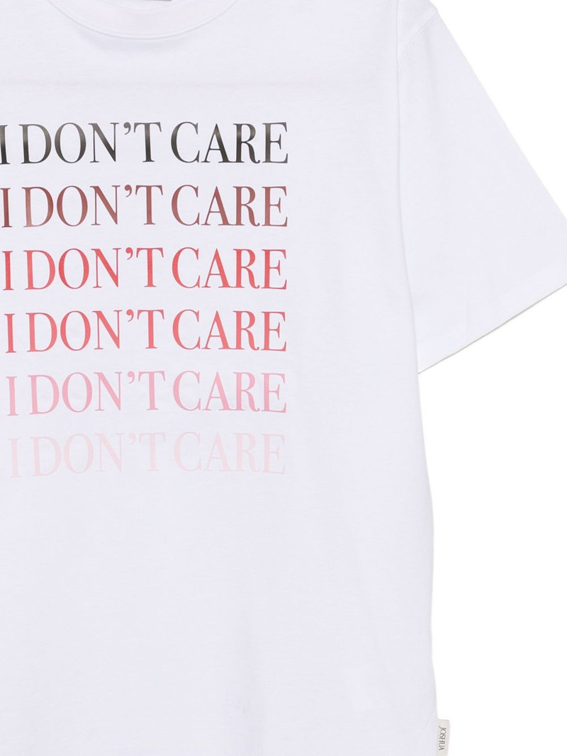 slogan-embossed T-shirt 3
