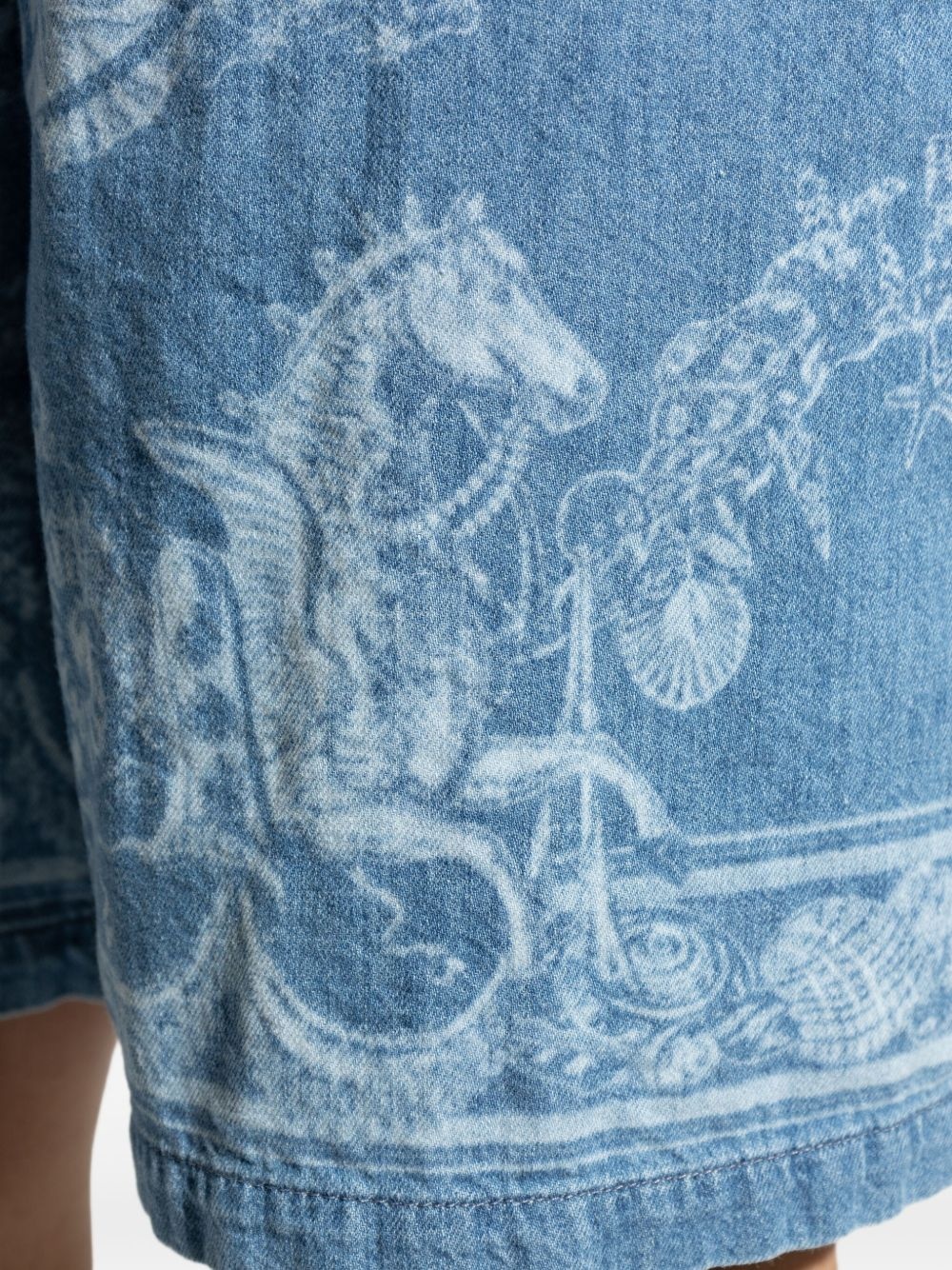 Barocco Sea denim shorts - 5