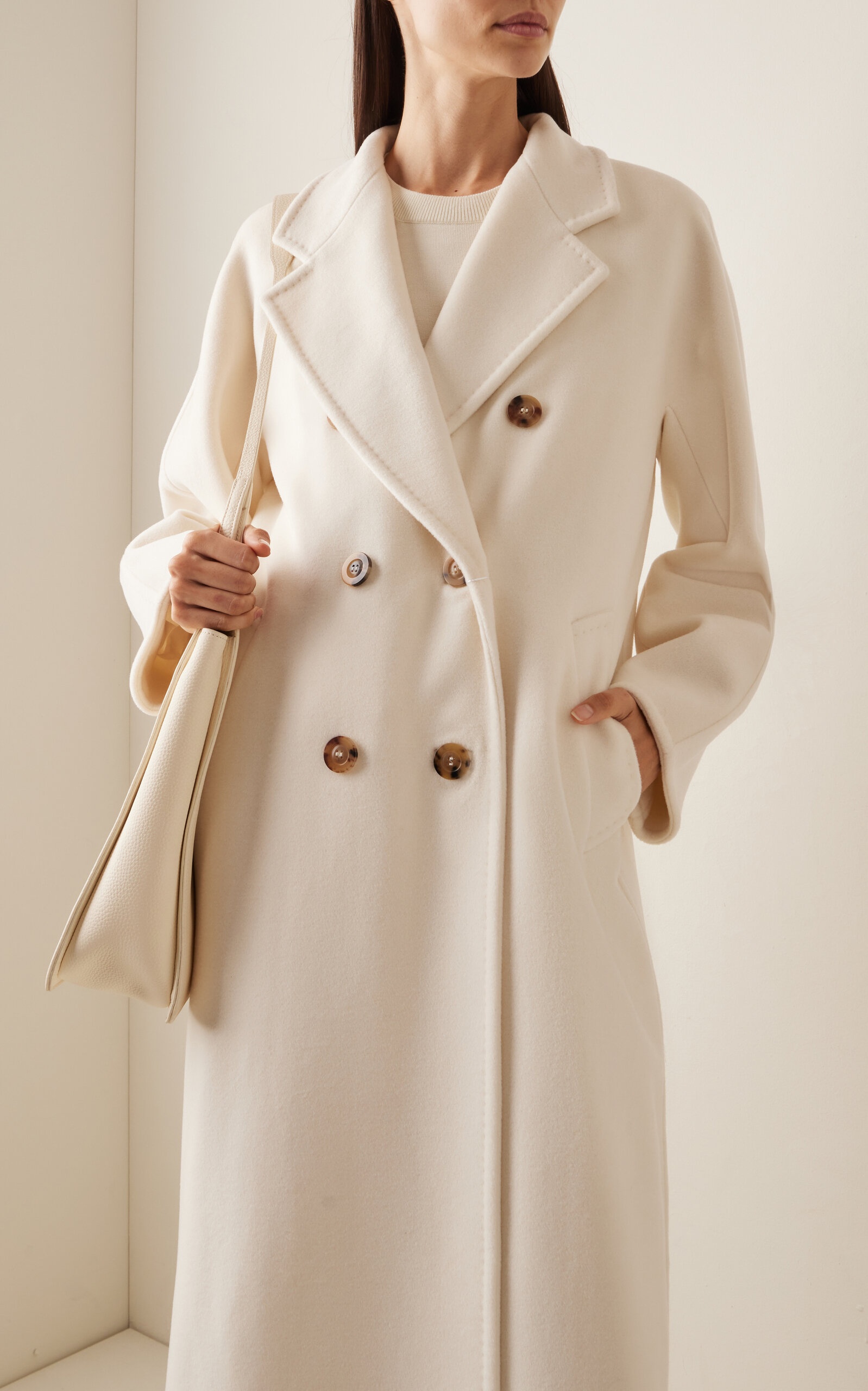 Icon Wool-Cashmere Coat white - 3