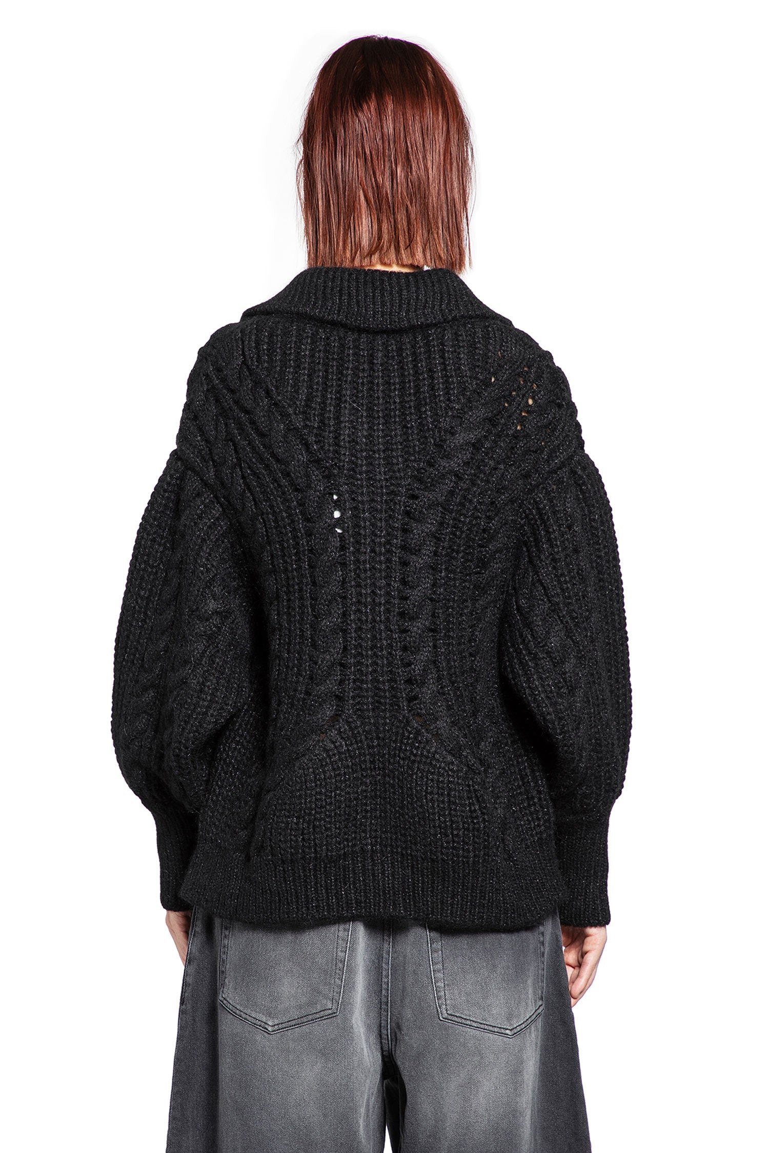 Sculpted Chunky Knit Cardigan - 3