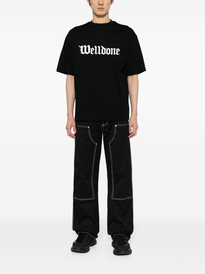 We11done logo-print cotton T-shirt outlook