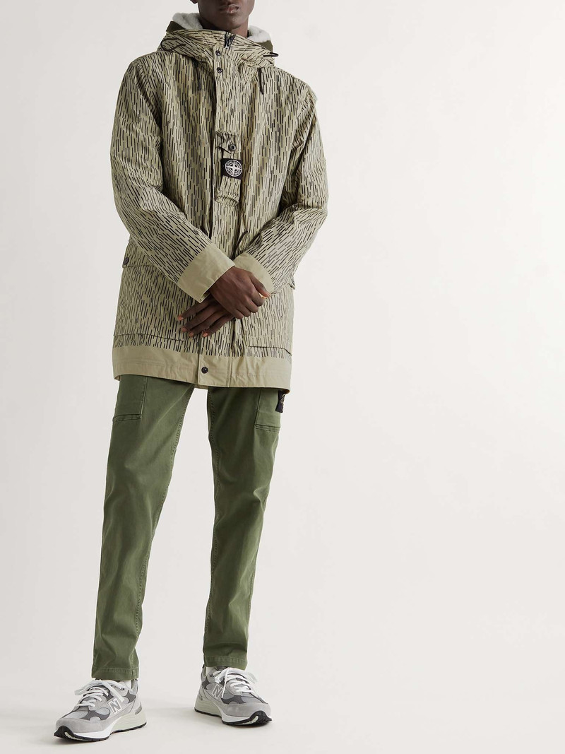 Stone Island Reflective-Trimmed Printed Shell Parka with Detachable Quilted Liner outlook